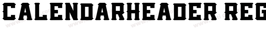 CalendarHeader Regul字体转换